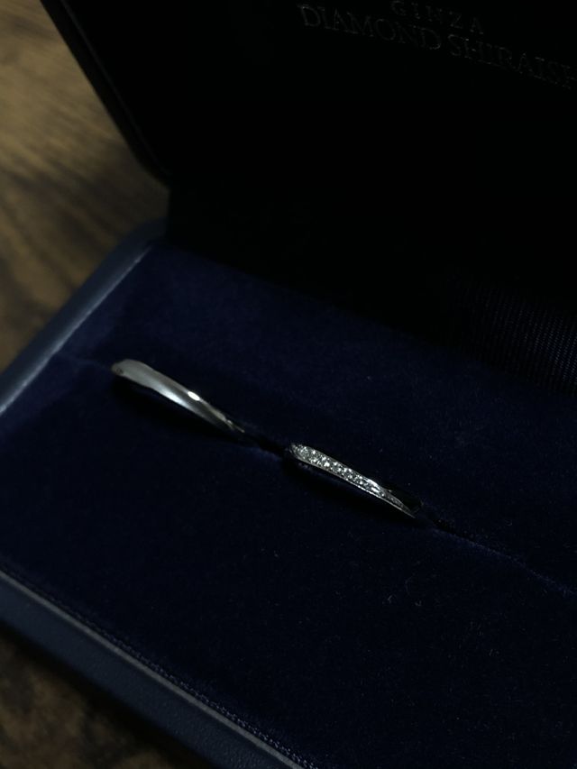 結婚指輪です。