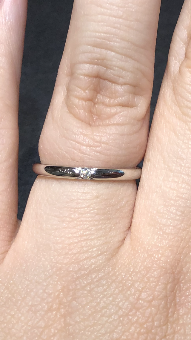 1石ストレートリング