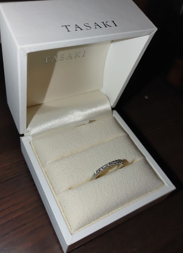 
結婚指輪です。