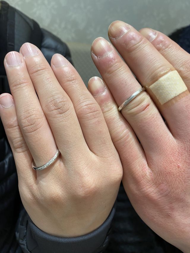 サイズは違いますが試着させて頂きました。
