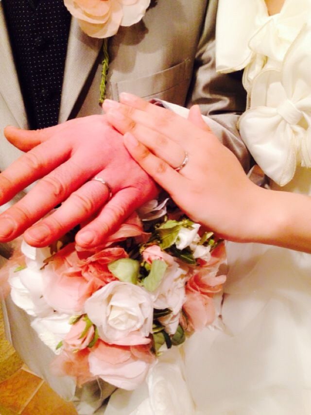 結婚式での着用写真です。