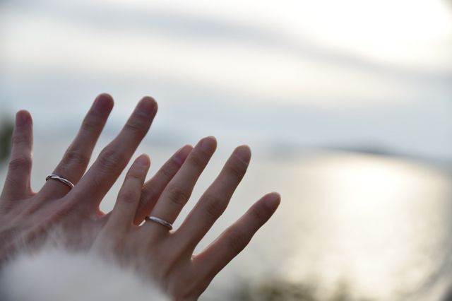 2人の思い出の場所で記念に撮影しました