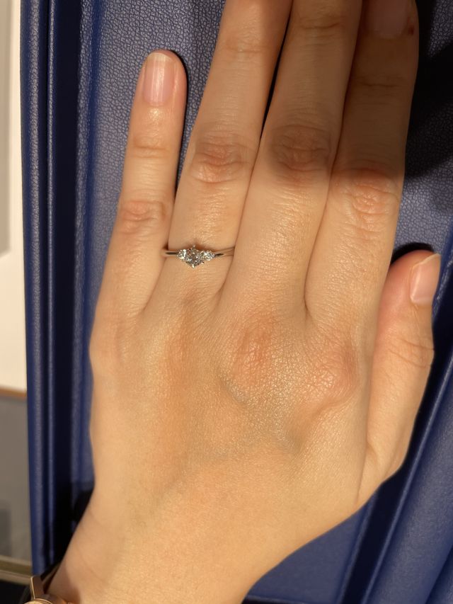 自分達が選んだダイヤをそのまま載せてくれます。