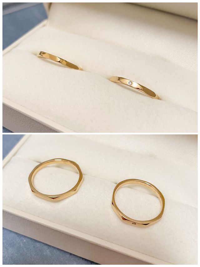 幸運を運ぶと言われていると聞いて8角形のデザインにしました。