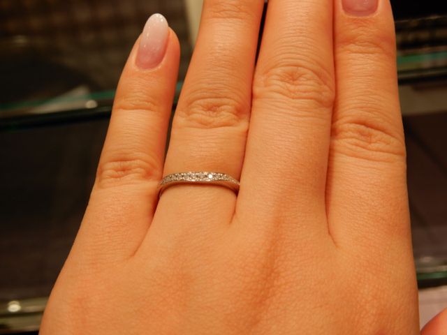 Vラインの指輪です。