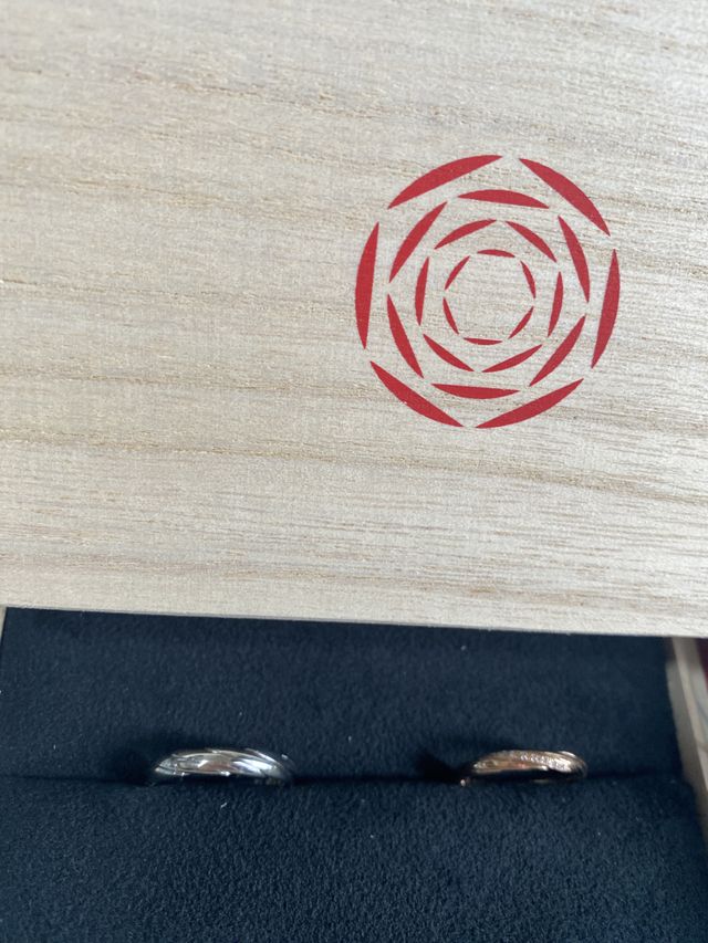 指輪のボックスの写真です