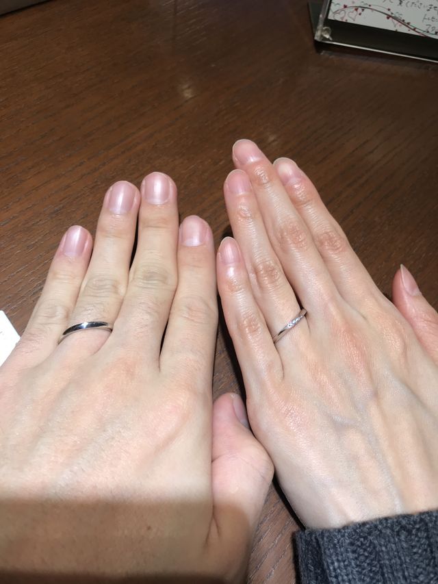 結婚指輪試着しましたーー！！
