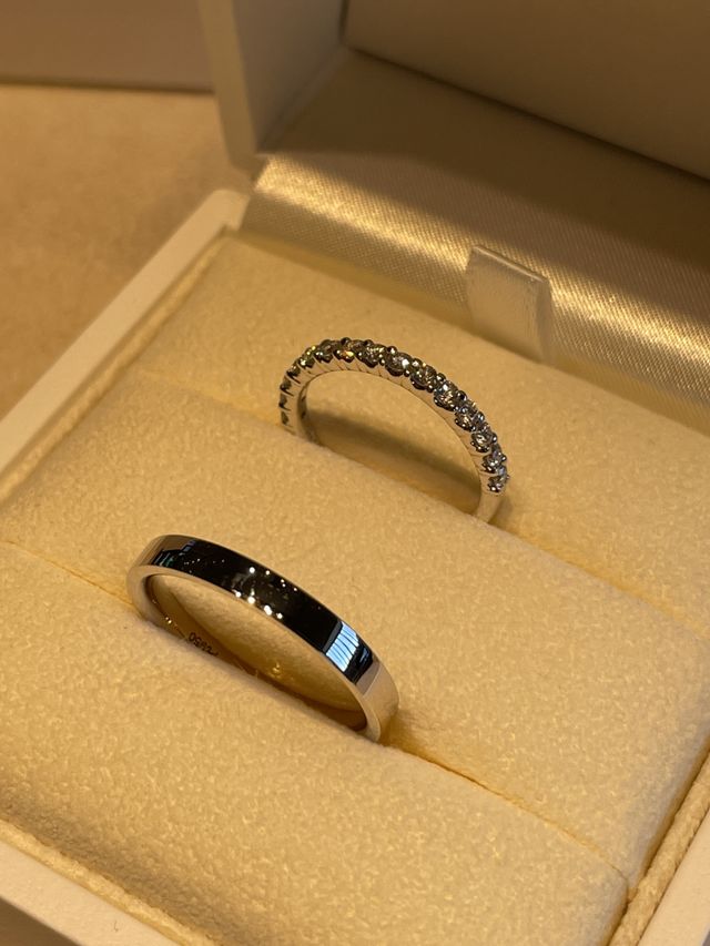 選ぶのに悩んだけど結局一目惚れした結婚指輪♡