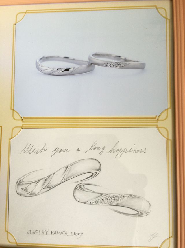 デザイン画と完成品