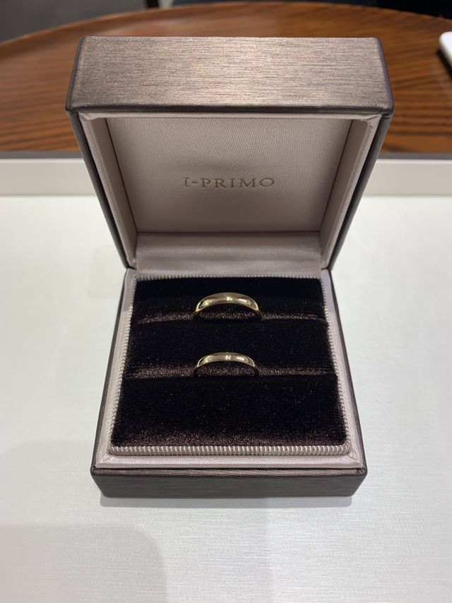 ゴールドの太めにしました！