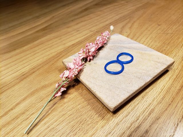 作成時の指輪の原型です。ここから素敵な指輪に。