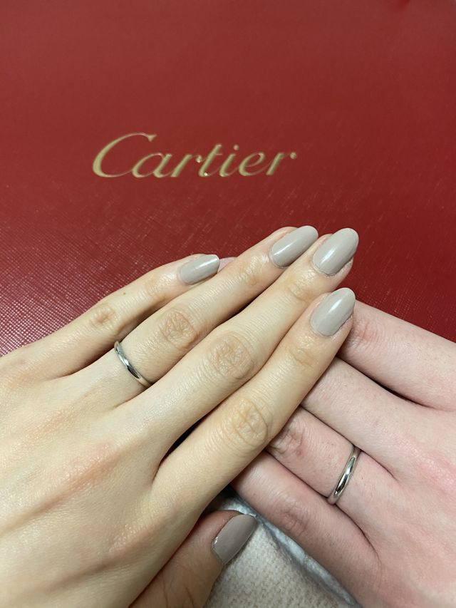 シンプルなプラチナリング