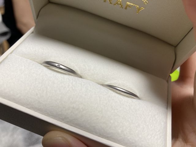 表面をマッドにし他の人と被らない指輪にしました