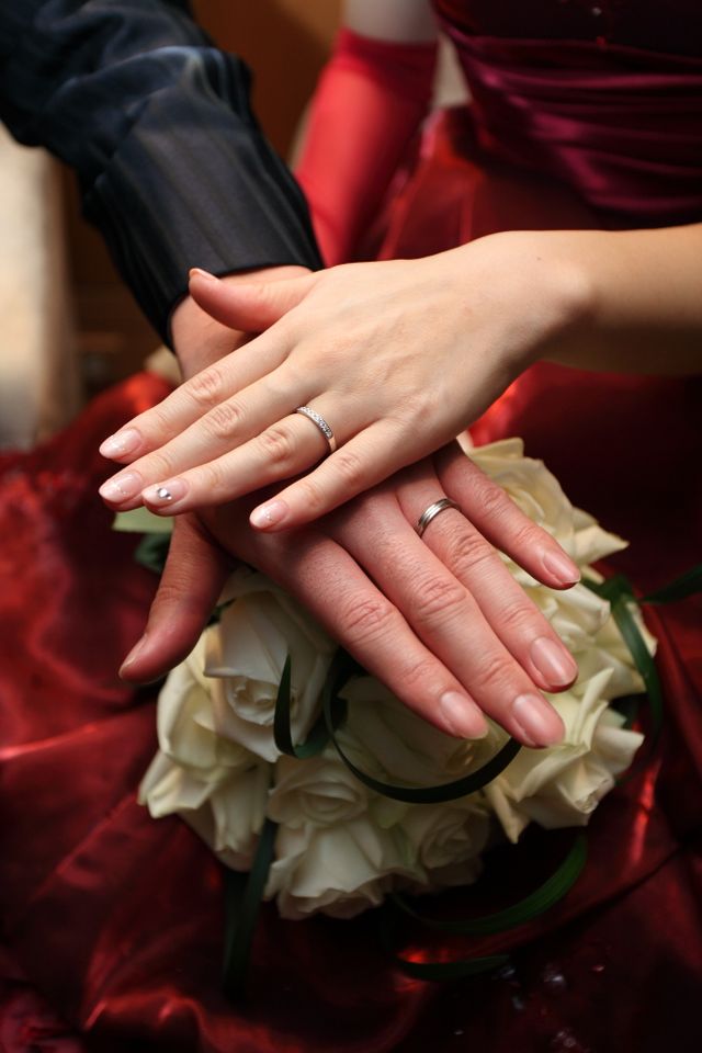 結婚式に撮りました。