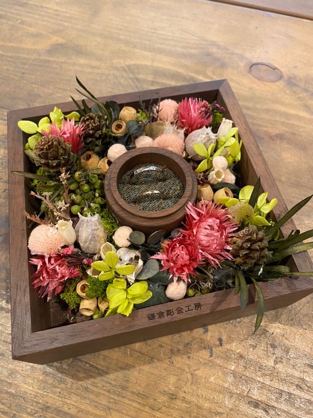 2人でお互いの指輪を作り合いました！