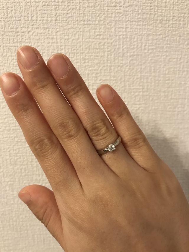 実際に付けるととても輝いていて綺麗です。