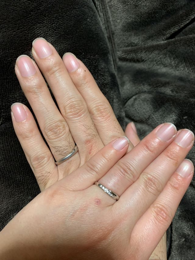 指輪着用時の写真