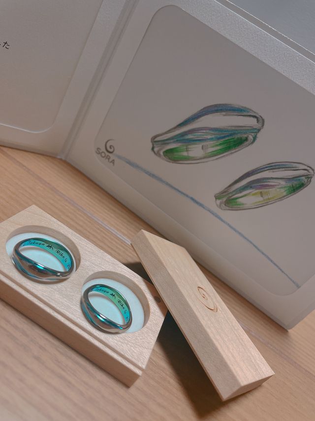 青い空と綺麗な川をイメージしてデザインしていただきました！