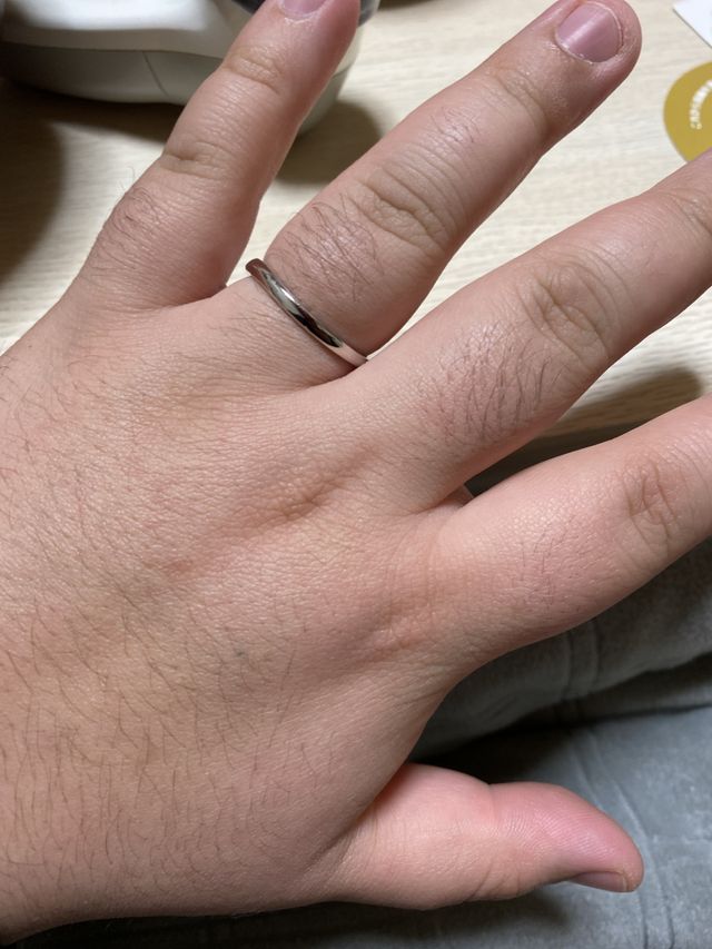 男性用結婚指輪です。
