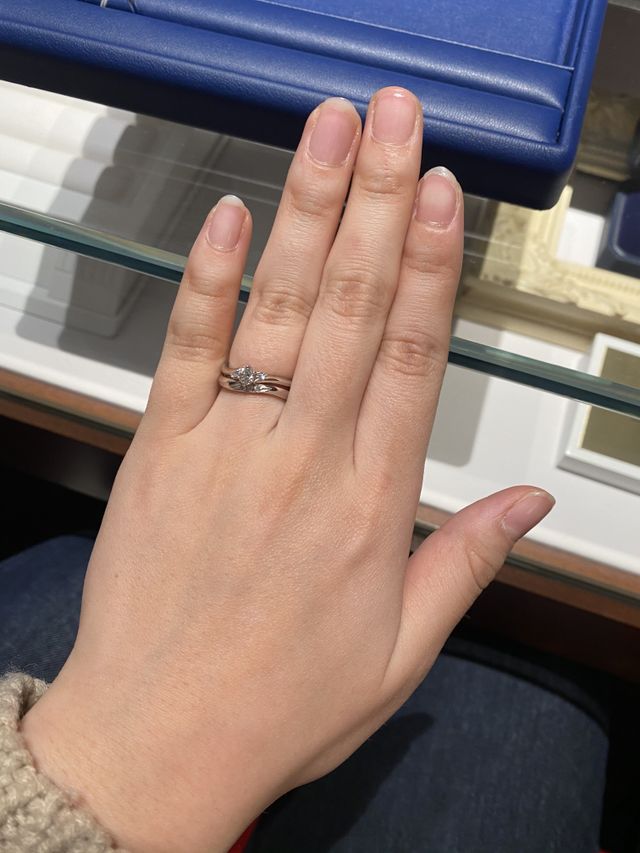 重ね付けした時の写真