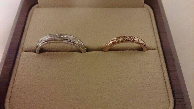 ハワイアンジュエリーの結婚指輪