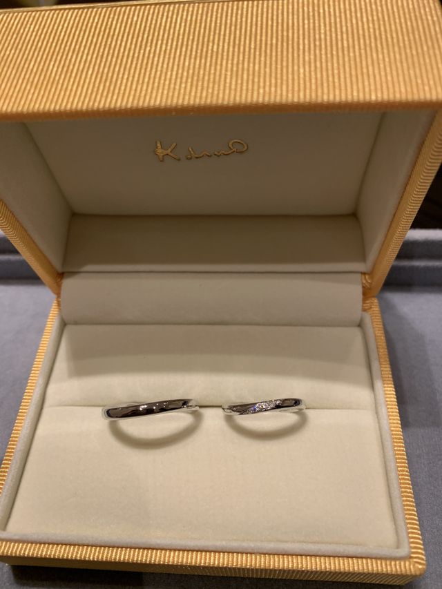 2人でお互いの指輪を作り合いしました。素敵に仕上がりました！