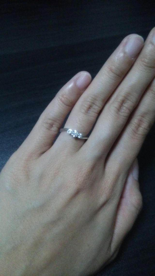 実際に着用した写真です。