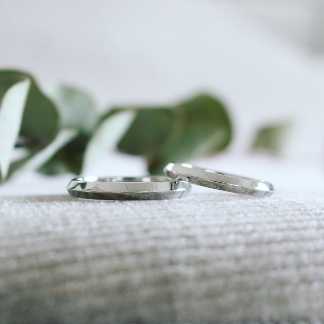 購入した結婚指輪の写真