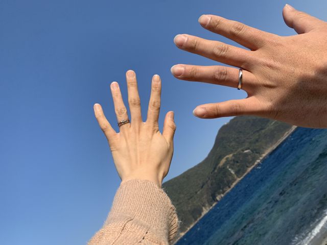 結婚指輪が届いてから近くにお出かけに行きました