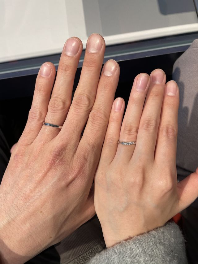 同じデザインの結婚指輪
