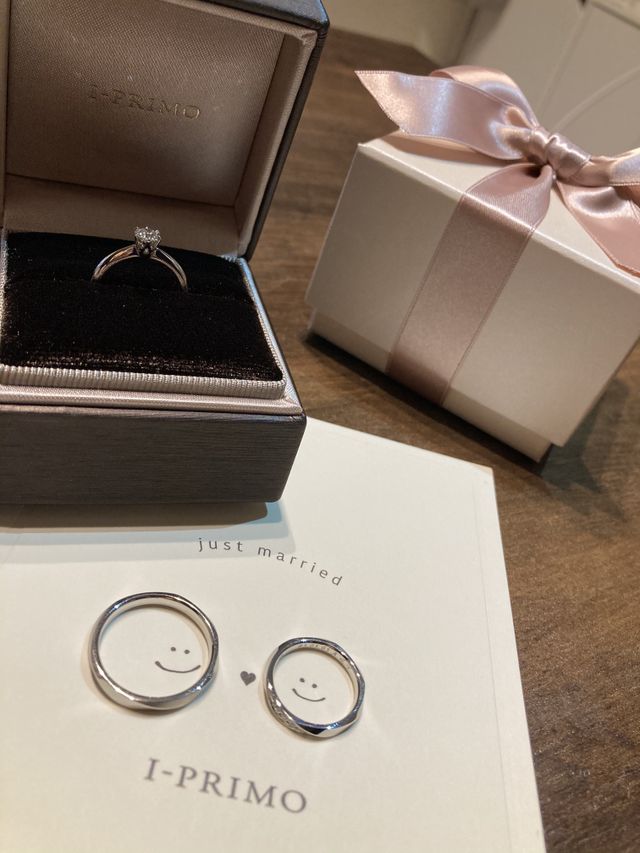 婚約指輪とはちがうフォトカードをいただきました