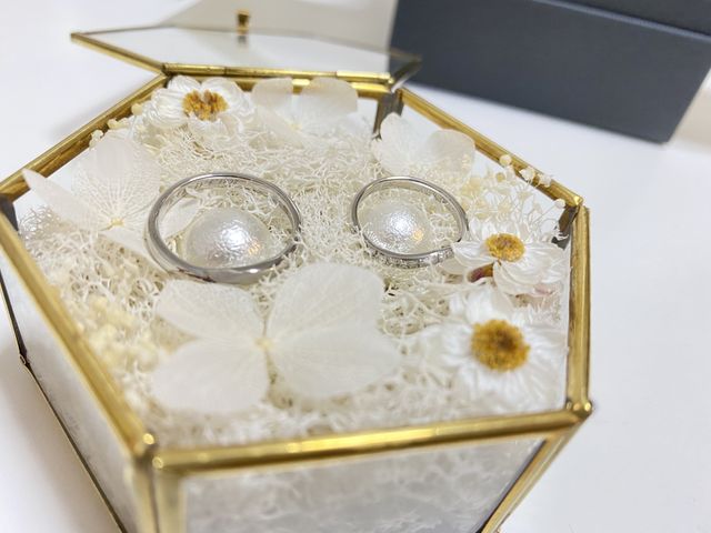 お互い気に入ったデザインの指輪を選んで、とっても満足です！