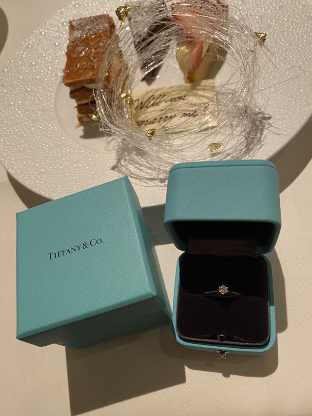 プロポーズをしたレストランでの写真です。