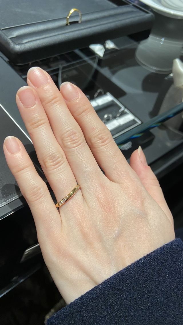 イエローゴールド着用