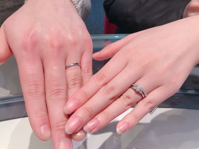 年齢を重ねても着用出来るデザインの指輪を選びました。