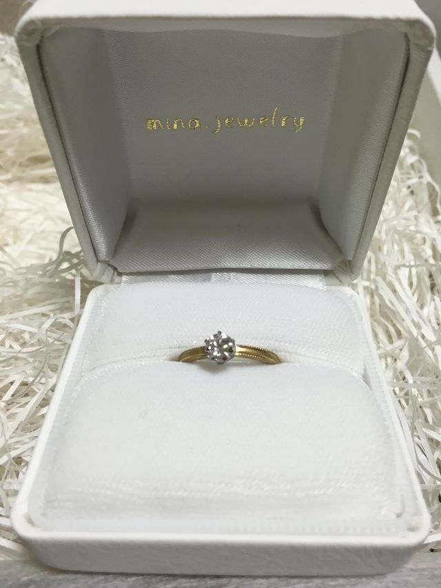 旦那さんのお母さんのダイヤをリメイク。