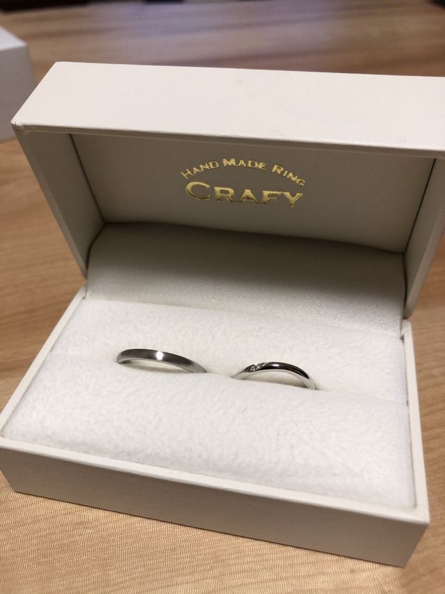手作りの結婚指輪です