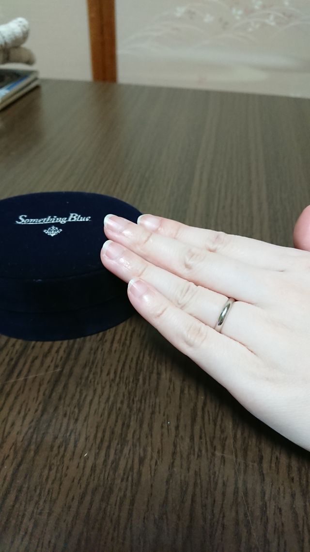 妻の指輪です。