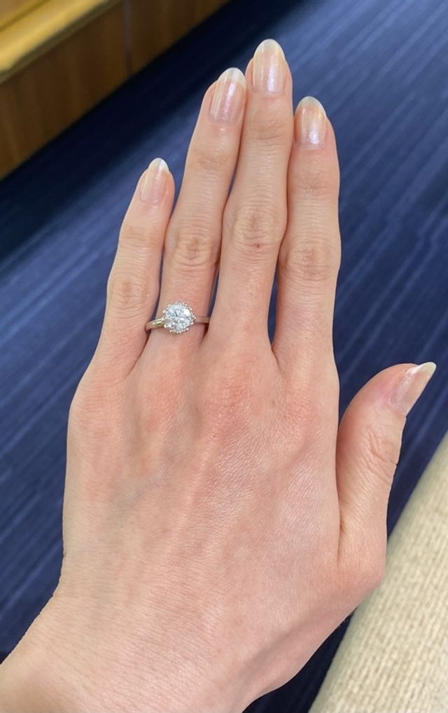 シンプルな1ctダイヤ