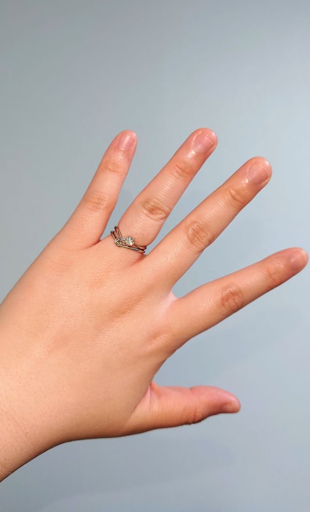 同じくひなの結婚指輪ともピッタリ合います