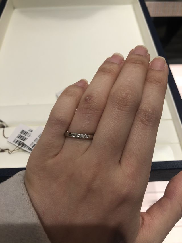 ３つのダイヤモンドが綺麗でした！