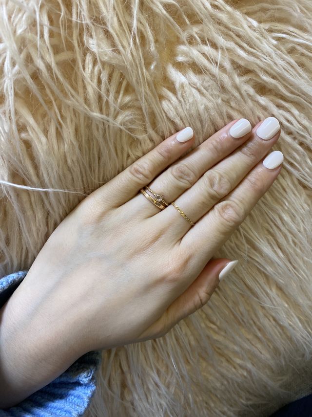 ピンクゴールドミル加工です。