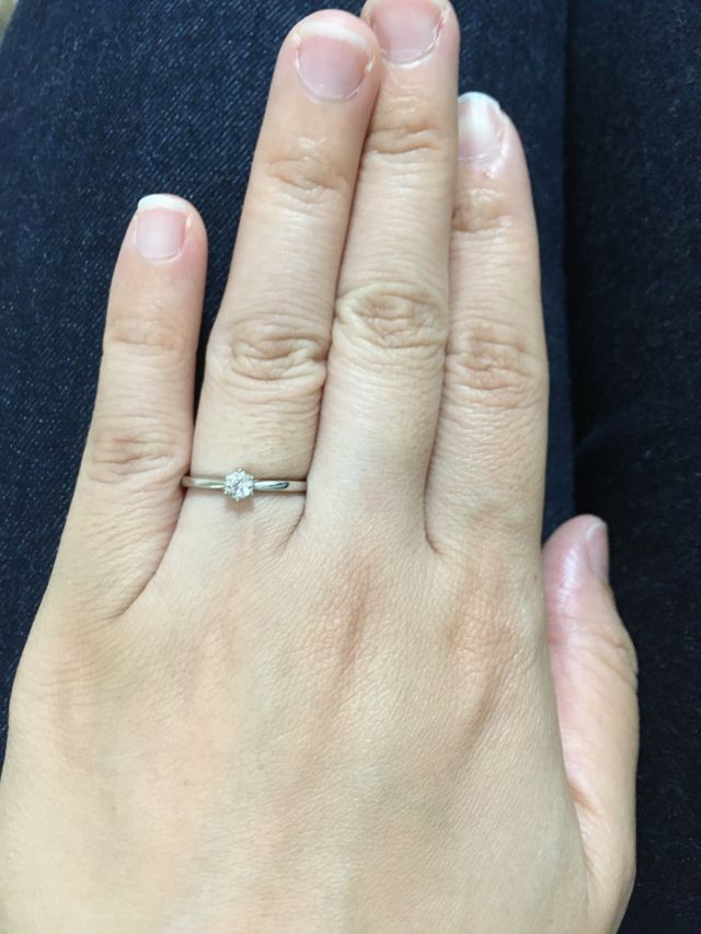 店頭で見つけた指輪がすごく気に入りました！
