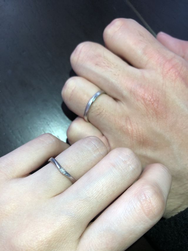 ペアではなくそれぞれ好きなデザインを選びました