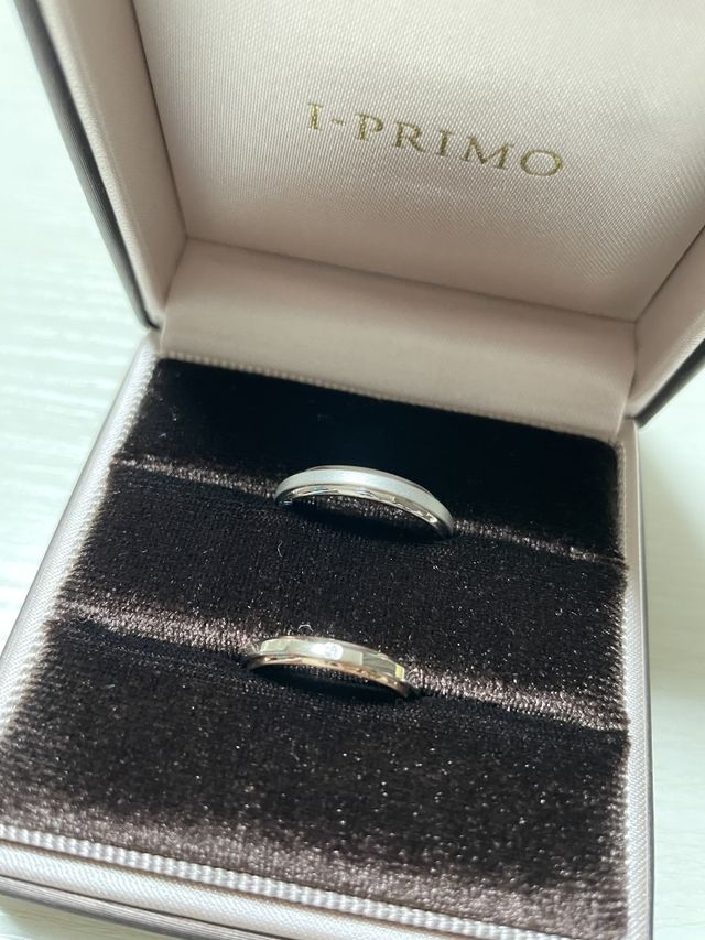 とても可愛いペアリングの結婚指輪です♡
