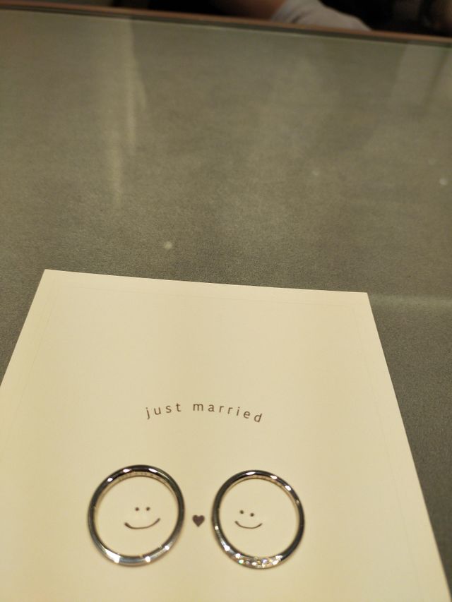 名前と入籍記念日を入れました。