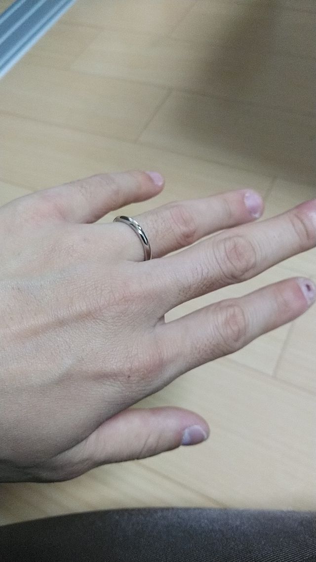 結婚指輪で購入しました。
