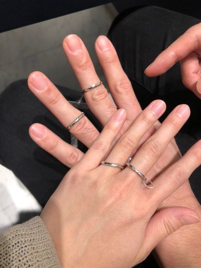 最終的に気に入った２種類の指輪