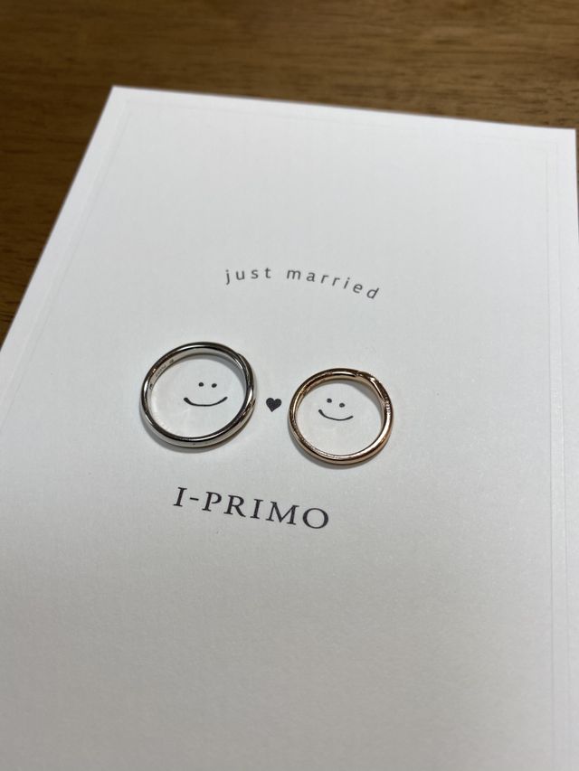 購入した結婚指輪。左側がヘラクレスです。