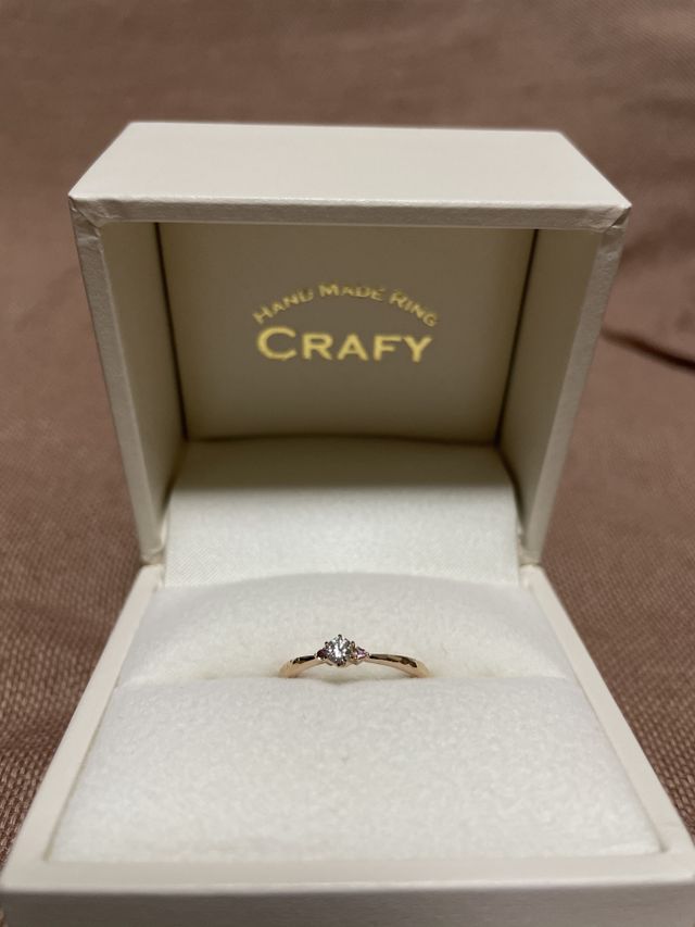 ピンクゴールド・1カラットダイヤ・ピンクトルマリン